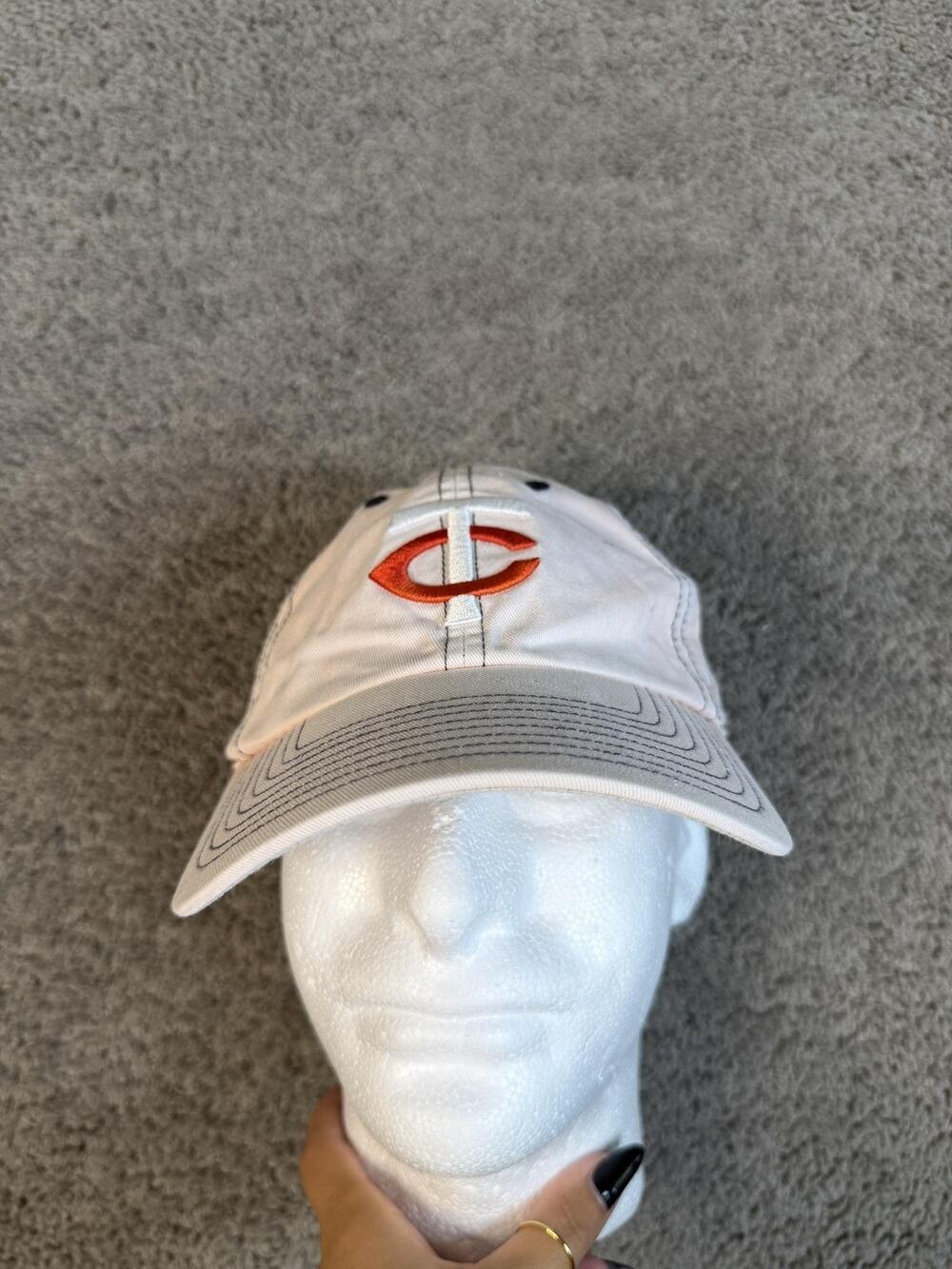 Minnesota Twins Hat Cap Strap Back Mens One Size Pink MLB Baseball '47